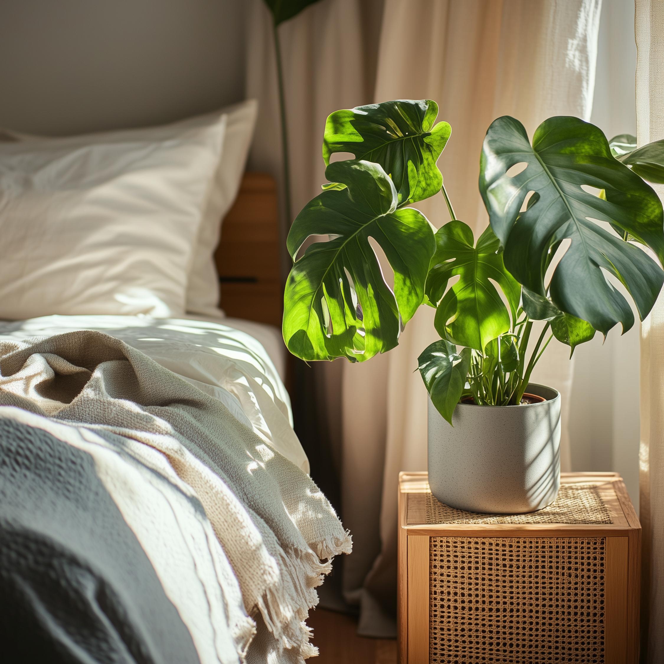 Thumbnail - Plant in a Box, Pflanzen, Monstera Deliciosa - 2er Set Fensterblatt (70 cm)