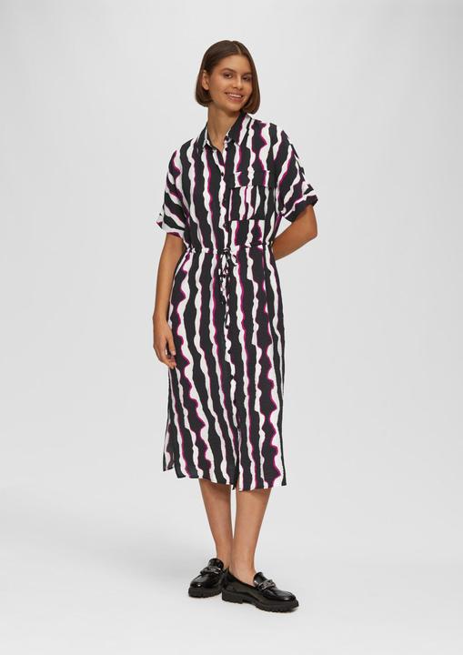 Produktbild S.Oliver Kleid Hemd-Kleid mit Crêpestruktur (34)