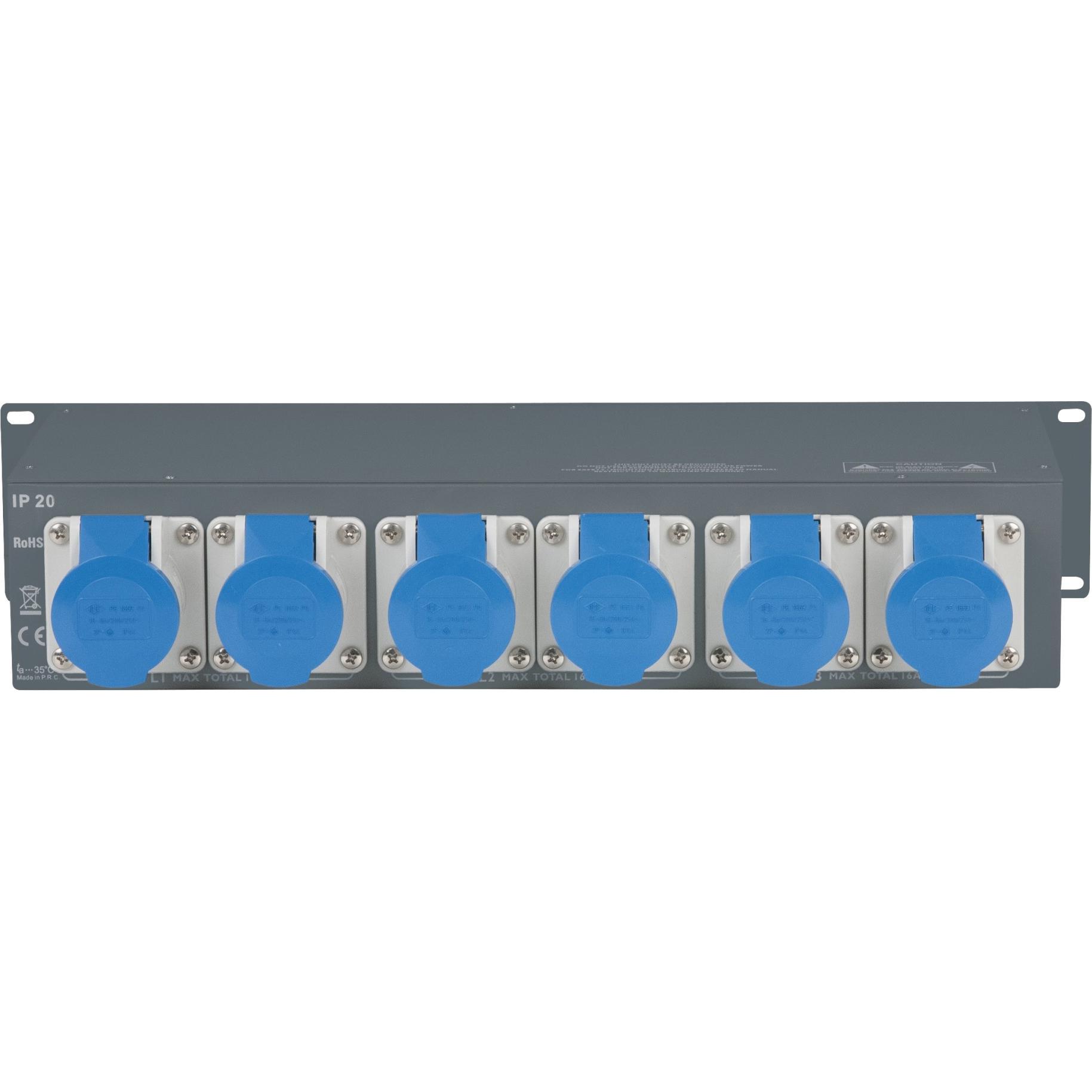 Thumbnail - Showtec, Steckdosenleiste, Psa-16a3c (CEE)