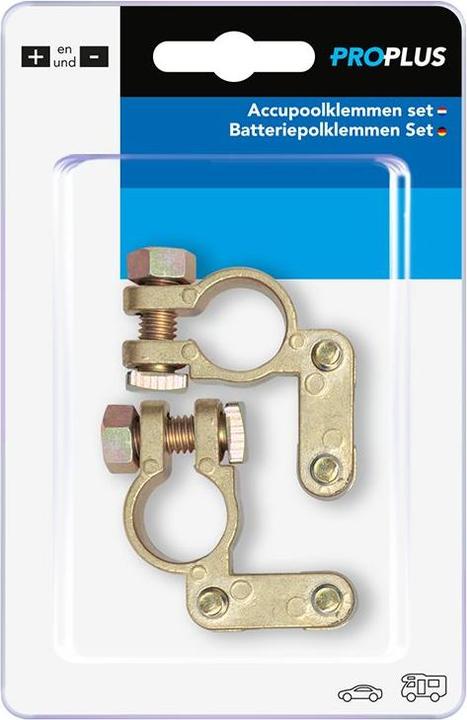 Image du produit ProPlus Jeu de cosses de batterie (+) et (-) sous blister