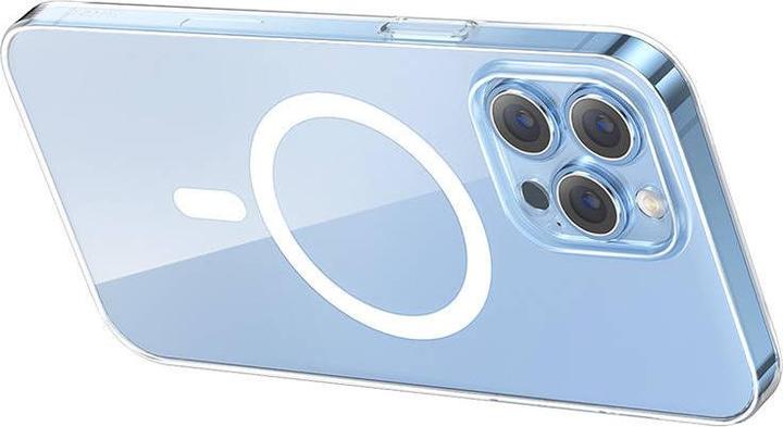 Actual product image Baseus Phone case Magnetic Crystal Clear for iPhone 13 Pro (transparent) with all-tempered-glass scr (Apple iPhone 13 Pro)