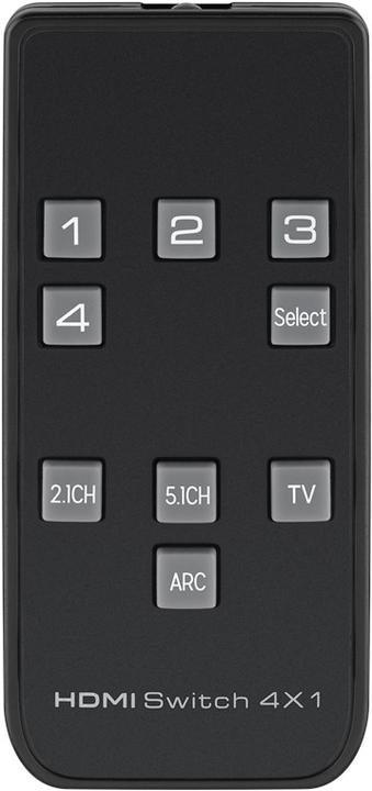 Actual product image Goobay HDMI switch box 4 to 1 with audio output