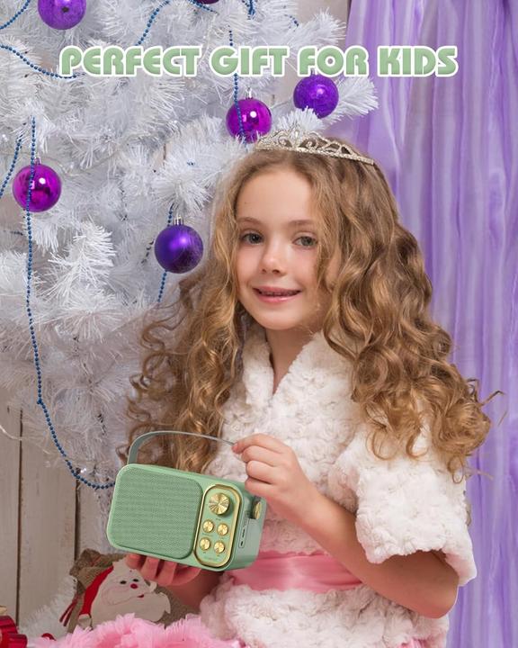 Actual product image Bescost Tragbare Karaoke Maschine mit 2 Mikrofonen