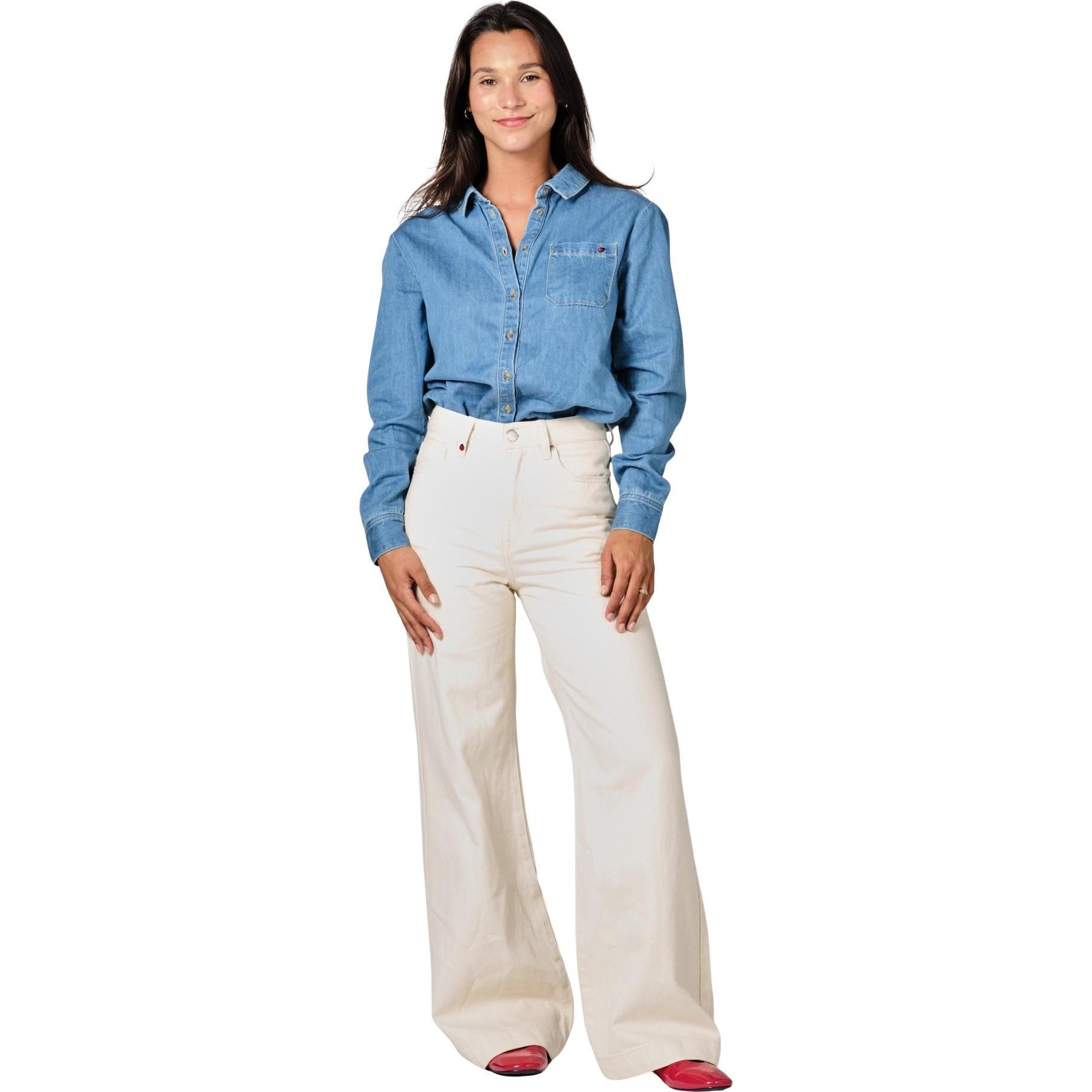 F.A.M. Paris, Damen, Jeans, Fleure, Grau, (XL)