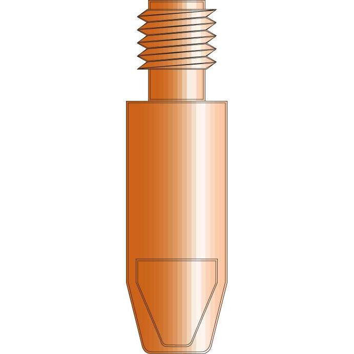 Trafimet, Schweissgerät Zubehör, Stromdüse M6 1,2 mm - 28mm E-Cu