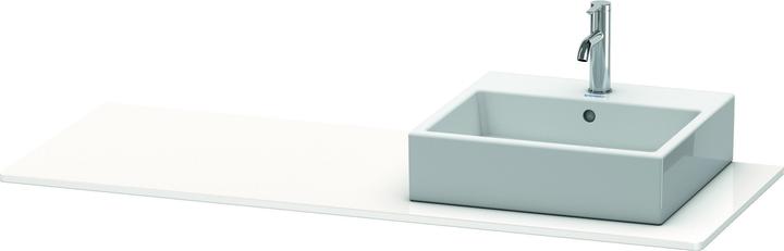 Actual product image Duravit Console XSQUARE 16x1400x550mm m Auss re white high gloss
