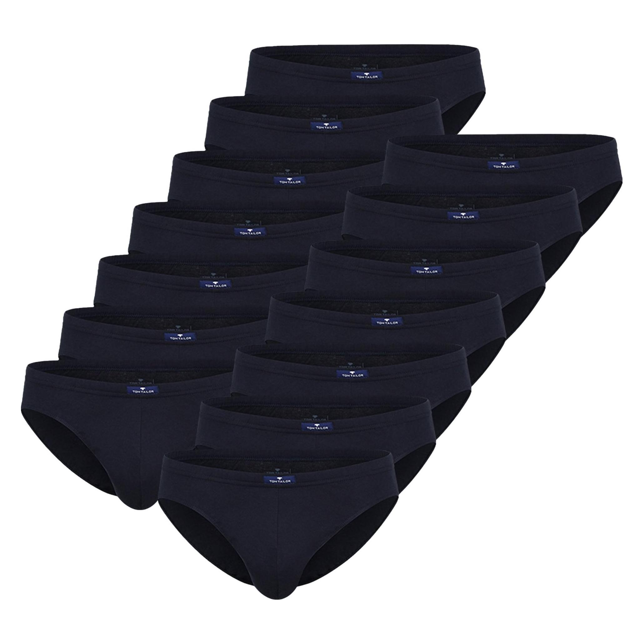 Tom Tailor, Herren, Unterhosen, Slip Casual Stretch, Blau, (Xl, 14er Pack)