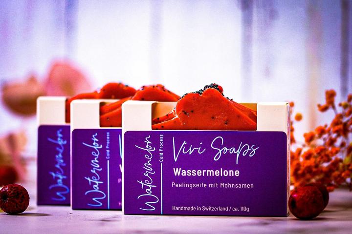 Immagine prodotto Vivi Soaps Sapone peeling all'anguria (Sapone esfoliante, Sapone duro)