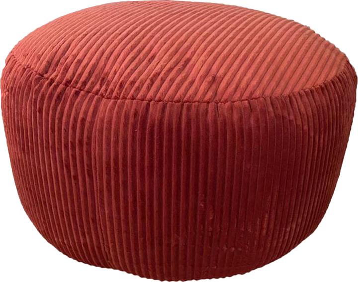 Relaxdays Pouf en corduroy