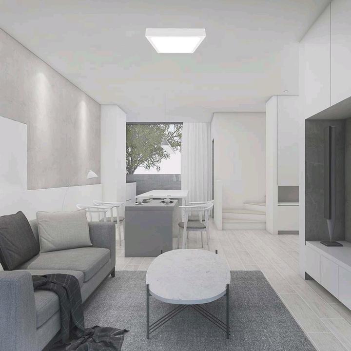 Produktbild V-TAC VT8624WSQ 24W LEDKuppelleuchte Quadratischer weisser Rahmen 6500K IP44 (2400 lm)