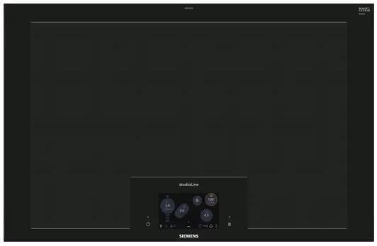 Actual product image Siemens EZ877KZY1E iQ700 Full-surface Induction Hob 80 cm Black