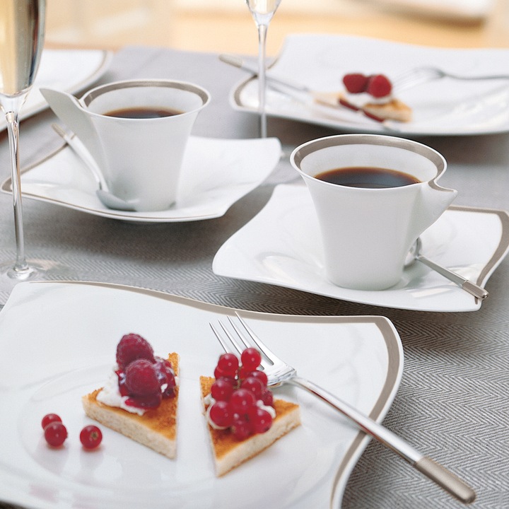Actual product image Villeroy & Boch Cake fork Ella partly gold-plated (1 Piece, Pitchfork)
