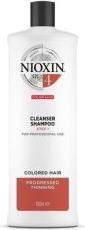 Immagine prodotto Nioxin Sistema 4 Shampoo detergente per capelli fini e diradati dal colore (300 ml, Shampoo liquido)
