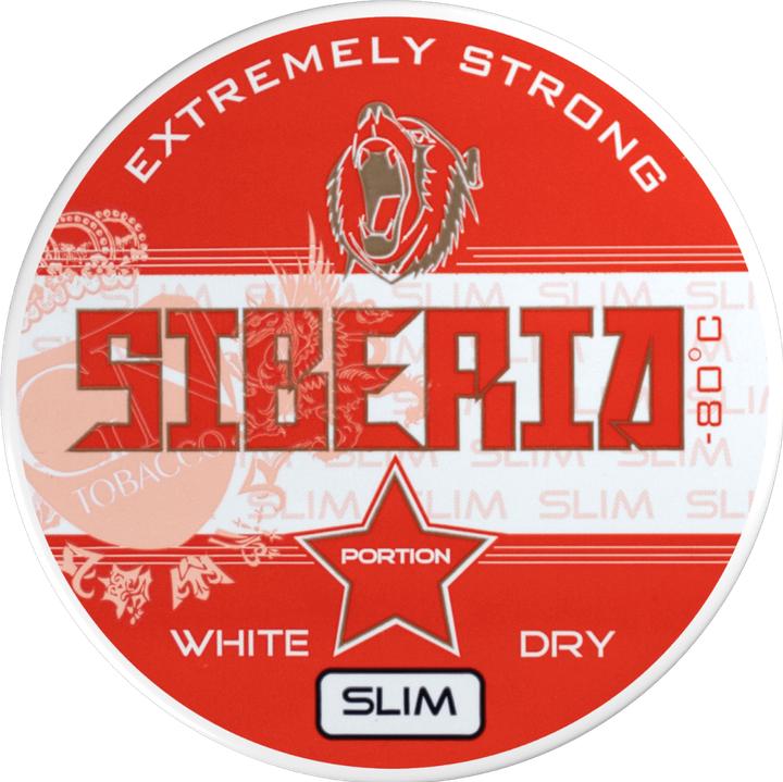 Siberia -80 Degrees Extreme White Dry Slim (White Portion, 43 mg)