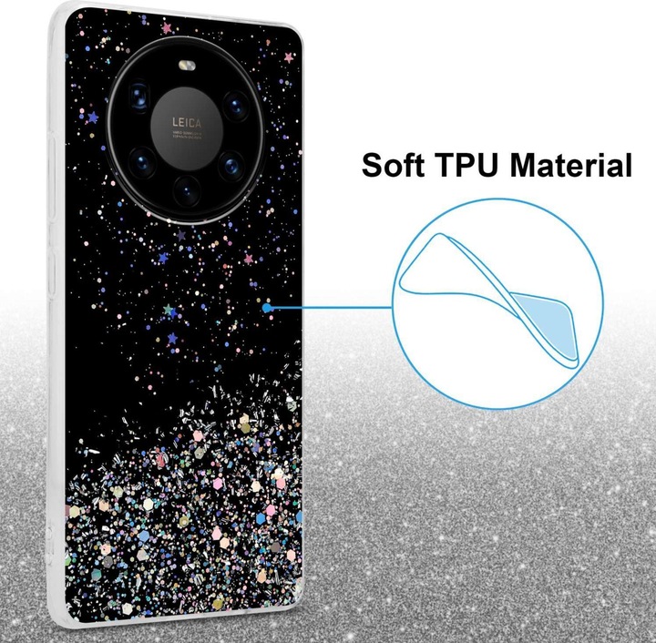 Produktbild Cadorabo TPU Hülle für Huawei MATE 40 PRO mit Glitzer (Huawei Mate 40 Pro)
