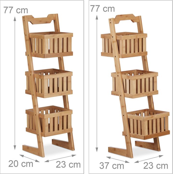 Produktbild Relaxdays Bambus (23 x 20 x 77 cm)