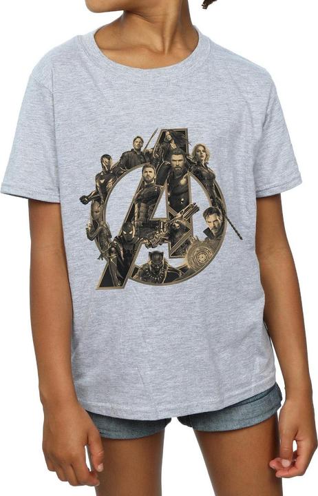 Produktbild Avengers Infinity War Logo TShirt Mädchen (152, 158)