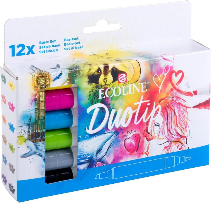 Produktbild Talens ECOLINE DUOTIP - Farbstifte Set (Mehrfarbig, 12 x)