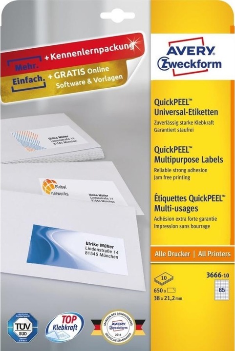 Actual product image Avery QUICKPEEL - Universal labels