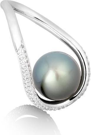 Image du produit Breuning BAGUE - TAHITI-Z.-PERLE/Brill. 0,776 Ct. H/si (52, Or 750/18 K)