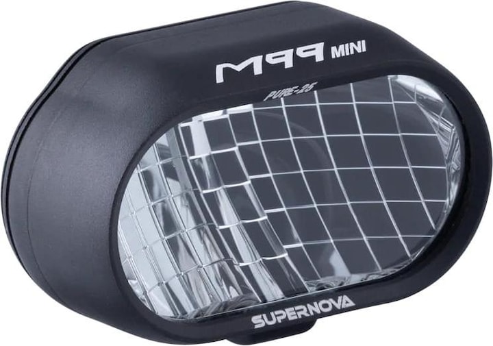 Supernova E-bike headlamp M99 Mini PURE25, 5-13.5V DC, 450 lm 150Lux, aluminium housing, cable (450 lm)