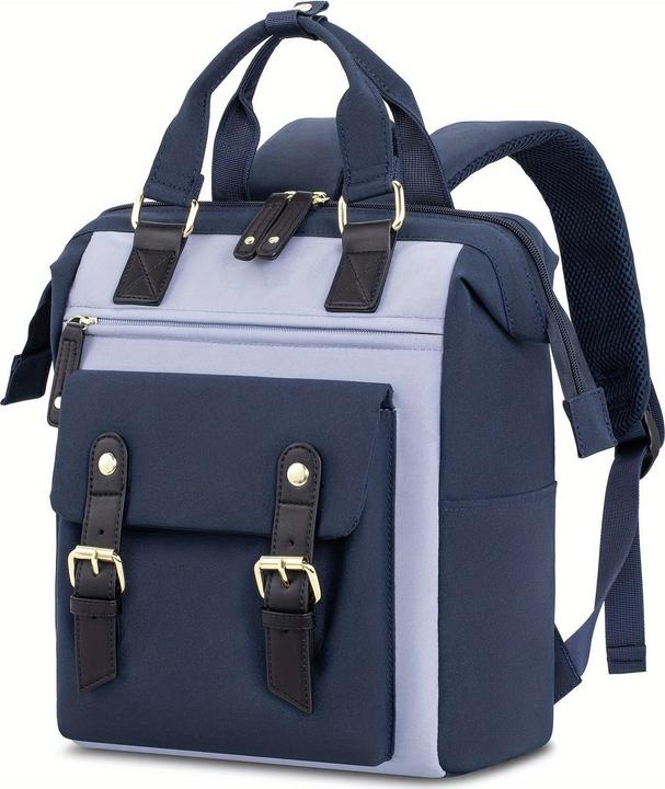Only-Bags.Store Stilvoller kleiner Laptop-Rucksack - Modischer College Daypack mit verstellbaren Trägern, robustem