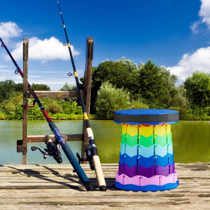 Actual product image Relaxdays telescopic stool
