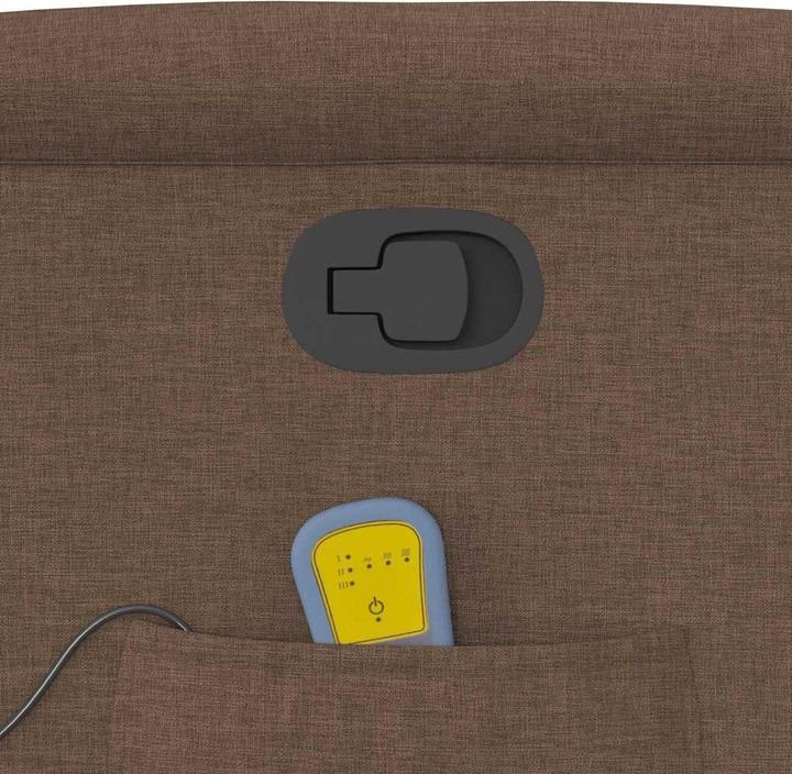 Immagine prodotto VidaXL Poltrona massaggiante con ausilio stand-up in tessuto marrone