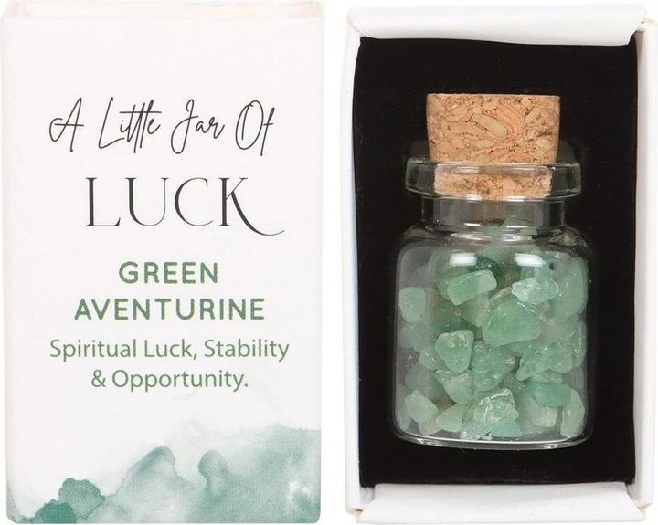 Actual product image Something Different Jar Of Luck Aventurine Decorative Crystal