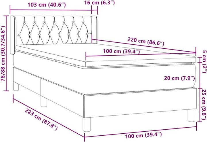 Image du produit vidaXL Comté de Longyou (100 x 220 cm)