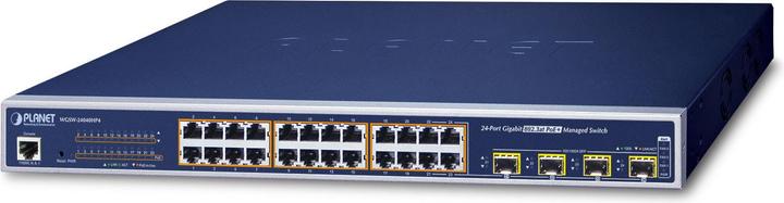 Productafbeelding Planet IPv6 Managed 24-Port 802.3at High Power PoE Gigabit Ethernet Switch + 4-Port SFP (400W) (24 ports)