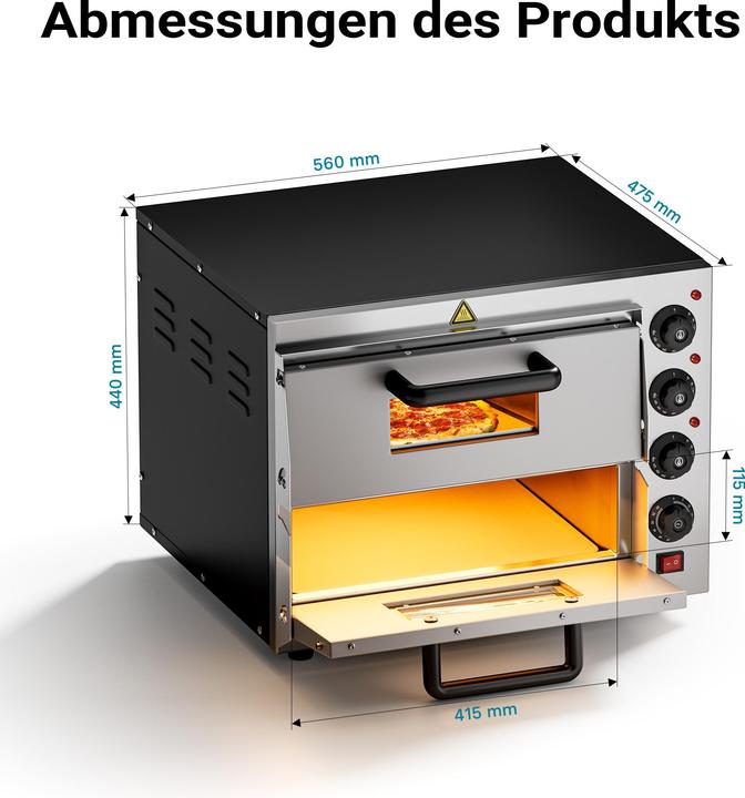 Produktbild Wiltec 2-Etagen Pizza-Backofen