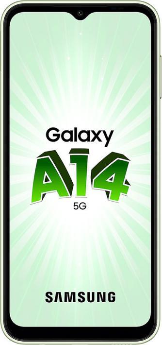 Actual product image Samsung Galaxy A14 5G (64 GB, Light green, 6.60", Dual SIM, 5G)