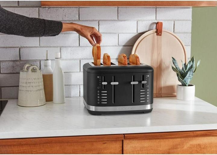 Produktbild KitchenAid 5KMT4109EBM manueller 4-Scheiben Toaster Matt Schwarz