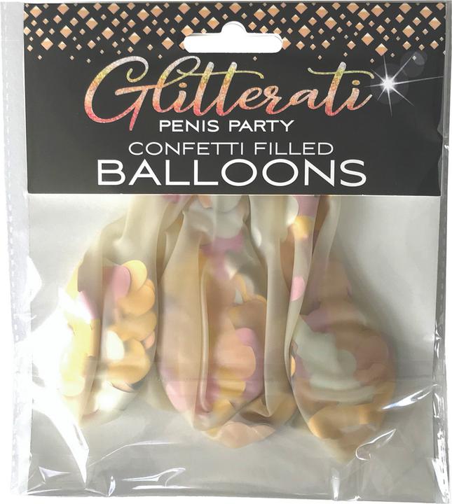 Actual product image Little Genie Productions Glitterati Penis, Confetti Balloons (Other, German)