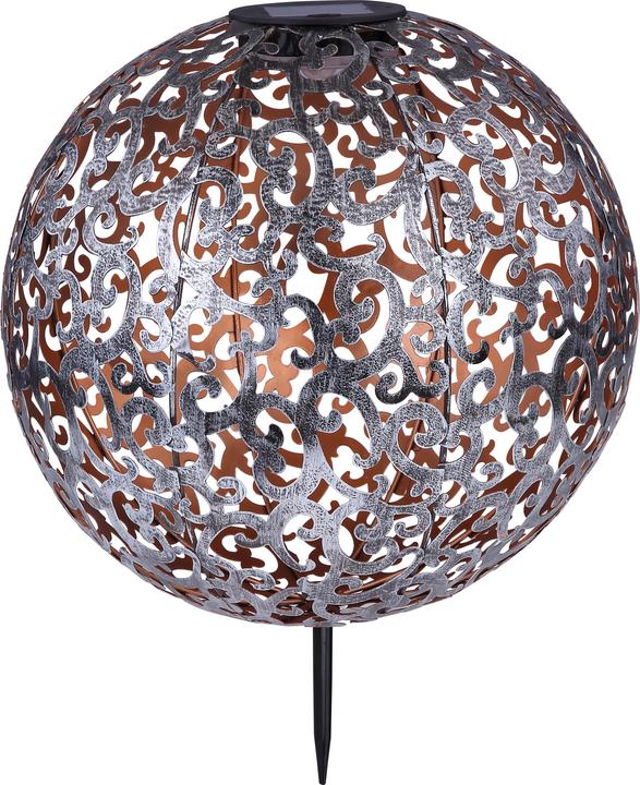 Productafbeelding Globo Zonnelampje Metaal Zilver, 1xled (1 x)