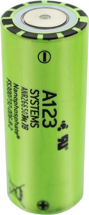 A123 Systems Akku ANR26650M1B, ungeschützt, 26,25x65mm (1 pz., 2500 mAh)