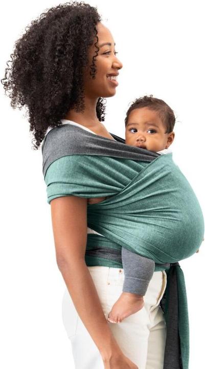 Productafbeelding Moby Wrap Omkeerbare draagdoek, jade-grijs (5.50 m)