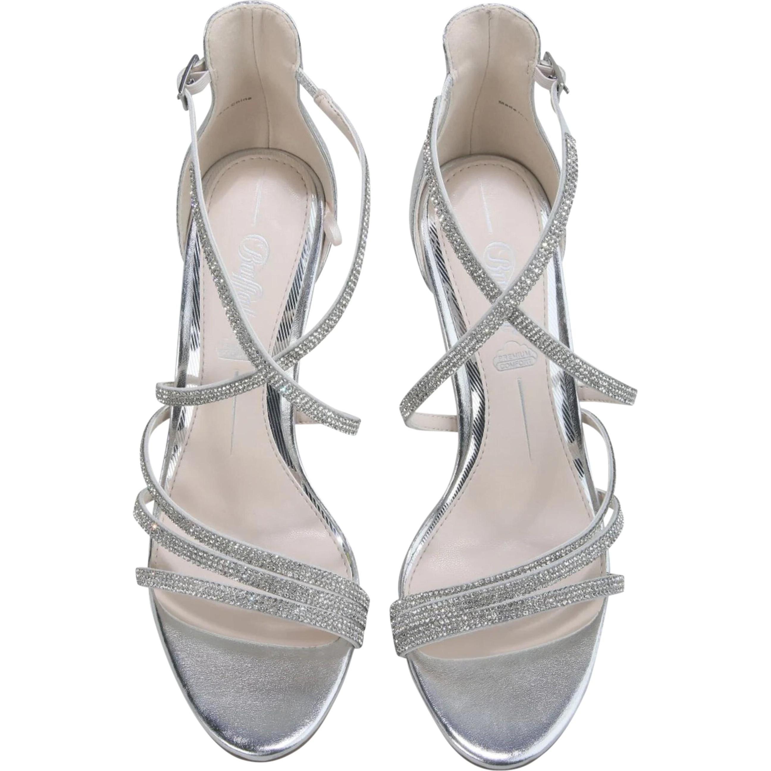 Thumbnail - Buffalo, Damen, Sandalen, Makai 2 Vegan Nappa - 159453, Silber, (40)
