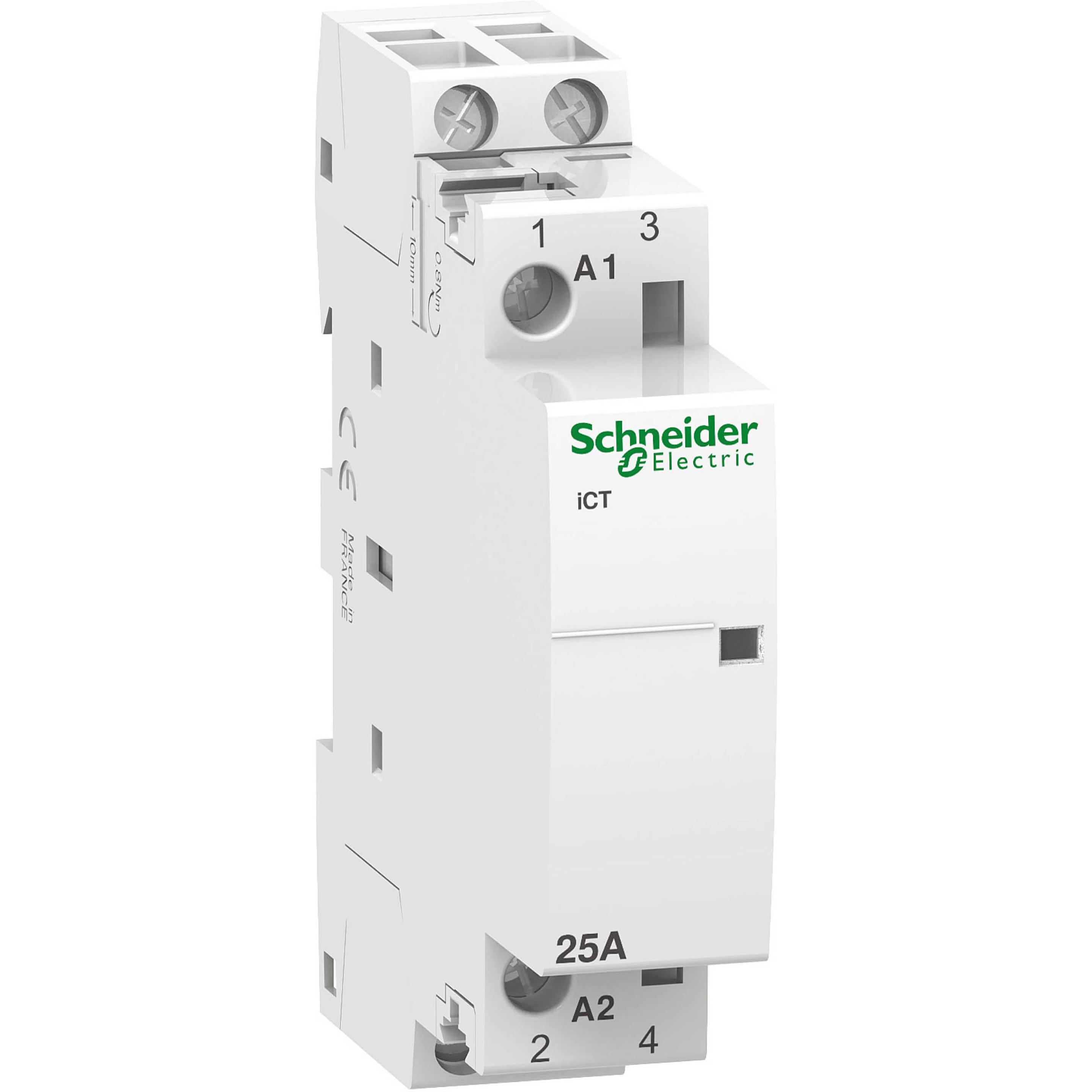 Schneider Electric Acti9 iCT Contactor 25A 2NO 24Vac 50Hz, Automatisierung