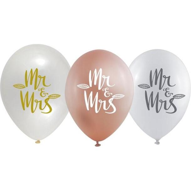 Globos 10 Luftballons - Mr & Mrs