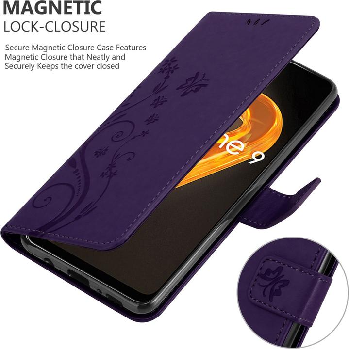 Image du produit Cadorabo Étui Flower Book pour Realme 9 4G / 9 PRO+ (Realme 9 4G, Realme 9 Pro Plus)
