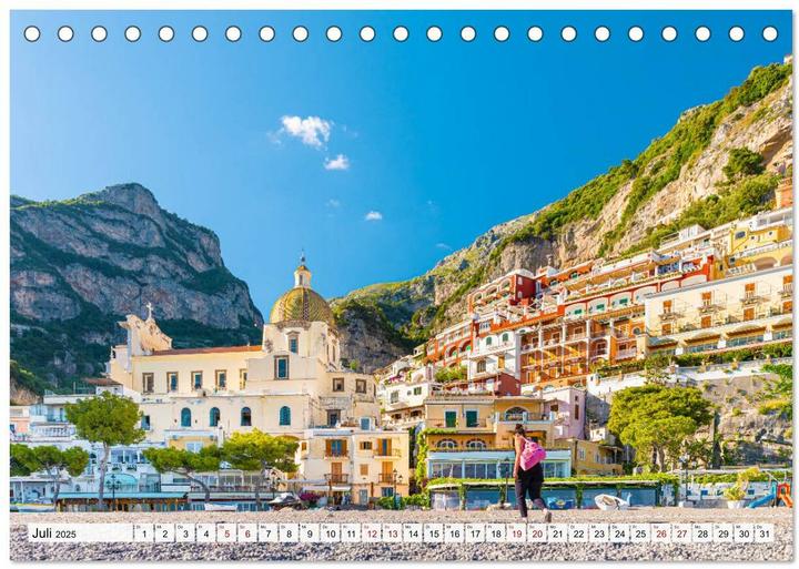 Produktbild Landschaften an der Amalfi Kste (Tischkalender 2025 DIN A5 quer), Monatskalender (A5, Deutsch)