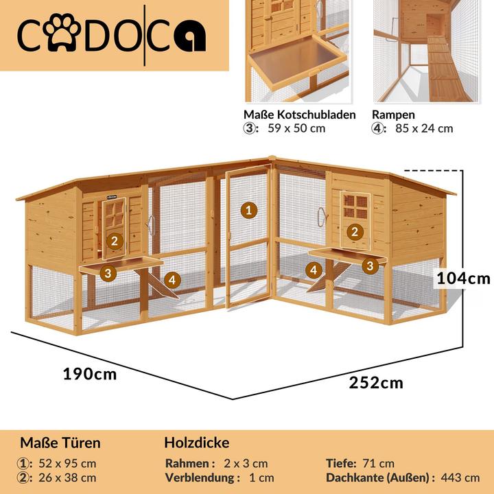 Produktbild Cadoca Kaninchenstall