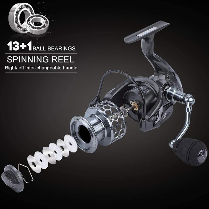 Image du produit Sougayilang Canne 2,7M + moulinet XY 3000 (Kit de pêche, 270 cm)