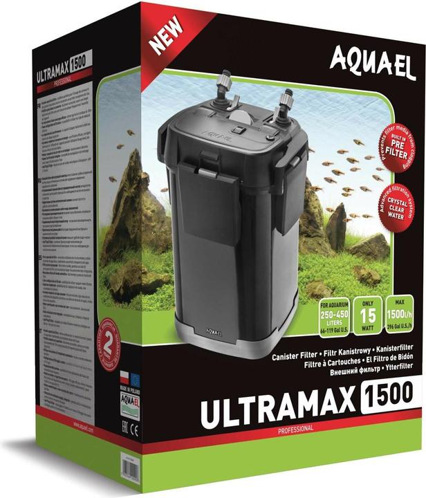 Produktbild Aquael 120665 Aquarienfilter (450 l, Aussenfilter, Salzwasser, Süsswasser)