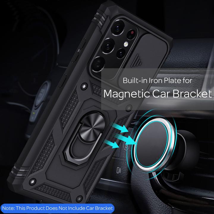 Produktbild Nalia Stossfeste Military-Style Ring Hülle (Samsung Galaxy S21 Ultra)