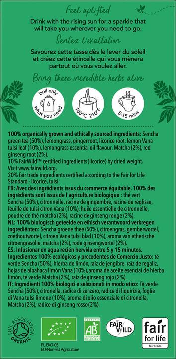 Nährwerte und Zutaten Pukka Ginseng Matcha Green (30 g)