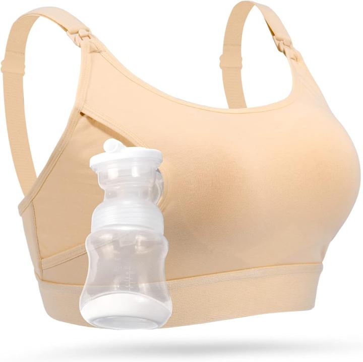 Momcozy Voedings- en afkolfbeha Beige XL