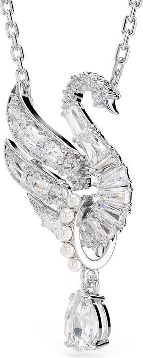 Produktbild Swarovski Swan Halskette Schwan Weiss Rhodiniert (Swarovski Metall, 38 - 45 cm)